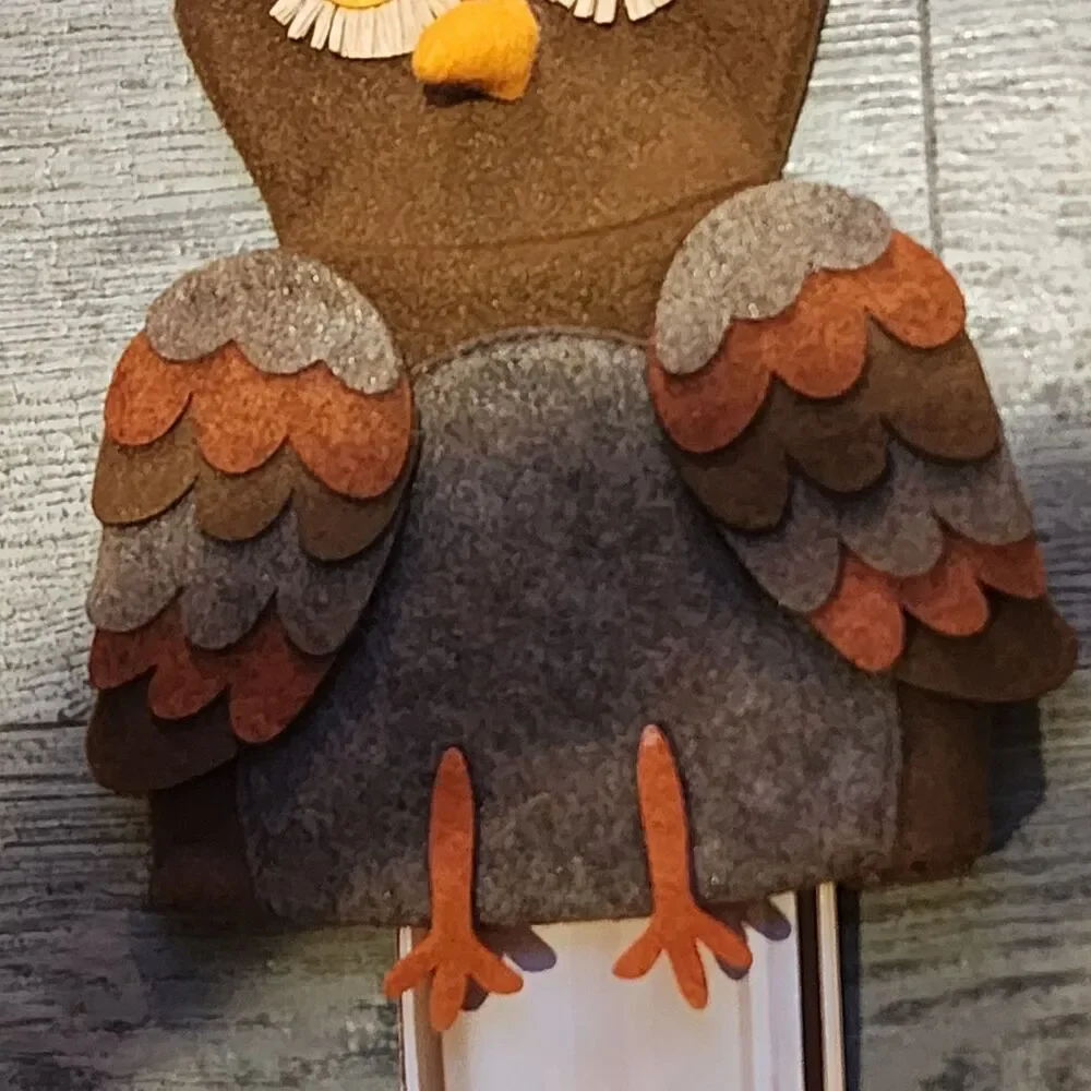 NWT Celebrate Together Fall Owl Wine Bottle Cover for Autumn Thanksgiving Dinner